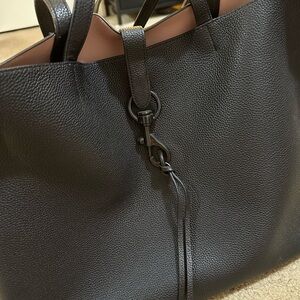 Rebecca Minkoff Black Pebbled Leather Tote